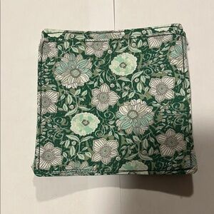 Floral Green Drink Coasters set of (4)